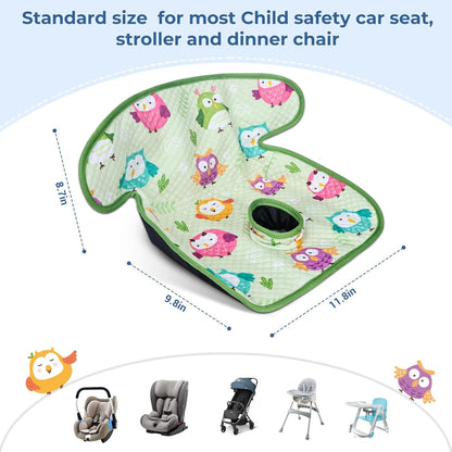 COOLBEBE Infant Car Seat Protector for Potty Training, 2 Pack Dry Waterproof Car Seat Liner Toilet Training for Baby Infant Toddler, Piddle Pads Cover Car Seat Pad for Strollers & Carseat (Grey,2PC)