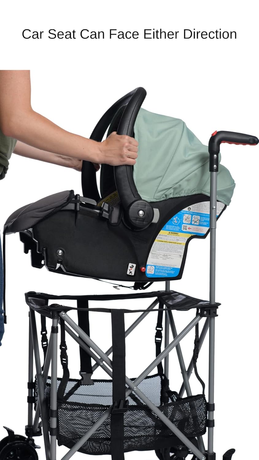 Strolyy Universal Infant Car Seat Carrier. Adds Wheels to Any car seat. Compact & Lightweight. Fits Everywhere.