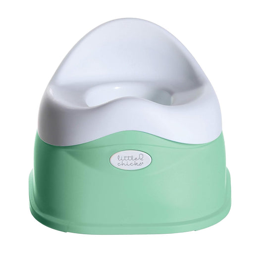 Little Chicks Easy-Clean Toddler Toilet Training Potty Chair with Built-in Splash Guard, Slip-Resistant Base, and Removable Bowl - Perfect Size Kids Potty for Toddlers 18 Months & Above