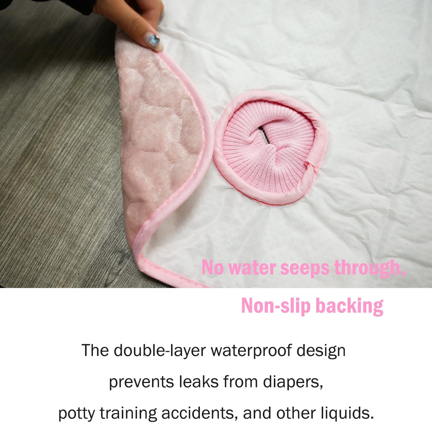 Piddle Pads for Strollers, High Chair, Seat Liner Cover to Prevent Pee, Seat Protector Waterproof, Baby Potty Training Carseat Protector-Waterproof, Leak-Proof, Washable (Grey)