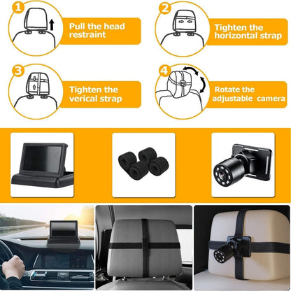 Itomoro Dual Car Camera Baby Monitor, 1080P Baby Car Camera with 2 IR Night Vision, Easily Install with Crystal Clear Wide View for Rear Facing Seat