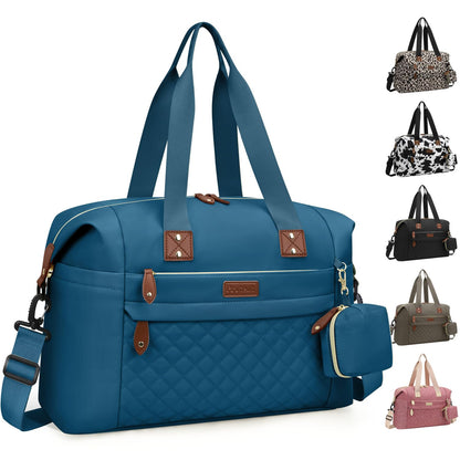 Pritent Diaper Bag Tote - Diaper Baby Bags with Pacifier Case, Shoulder Straps, Stroller Clips, Waterproof Large Mommy Maternity Travel Baby Bag for Mom and Dad, Green, Medium
