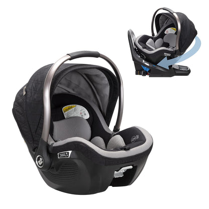 Maxi-Cosi Peri 180 Rotating Infant Car Seat, Baby Car Seat Rotating Carseat, Swivel Car Seat, Onyx Wonder