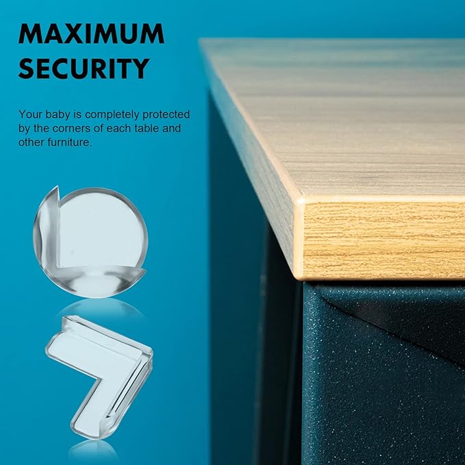 POPETPOP 20 Pack Corner Protector for Baby, Clear Table Corner Protectors, Furniture Edge Guards - Baby Proof Guards to Cover Sharp Furniture