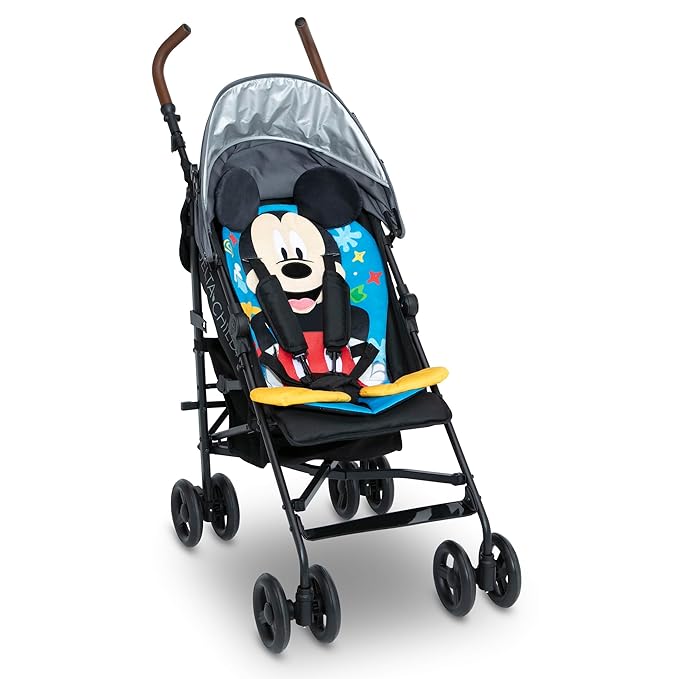 Mickey Mouse Stroller Seat Pad by Delta Children - Universal Stroller Seat Cushion/Liner for Infants and Toddlers - Machine Washable, Blue
