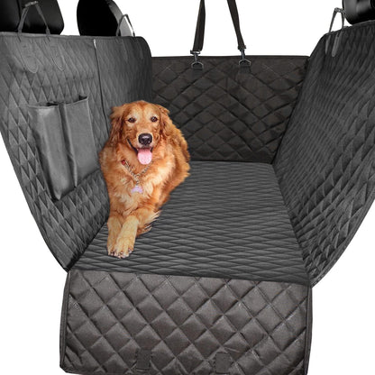 Vailge 100% Waterproof Convertible Dog Car Seat Covers, Waterproof Dog Seat Cover with Mesh Window, Heavy Duty seat Cover for Dogs, Dog car Hammock Pet Seat Cover for Cars Trucks suvs,Black,Standard