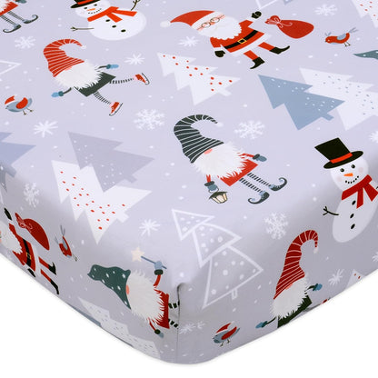 Cloele Square Playard Fitted Sheet 36x36, Ultra Soft Polyester Playpen Sheet for Baby & Pet, Dogs Pattern Pack and Play Crib Sheets, Portable Playard Mattress Cover