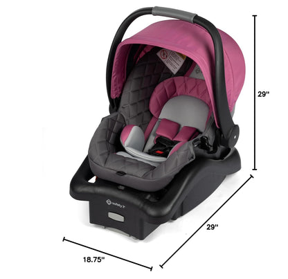 Safety 1ˢᵗ® onBoard™ Insta-Latch™ DLX Infant Car Seat with Base, Baby Car Seat for 4-30 lbs., Rear Facing Car Seat, Newburyport