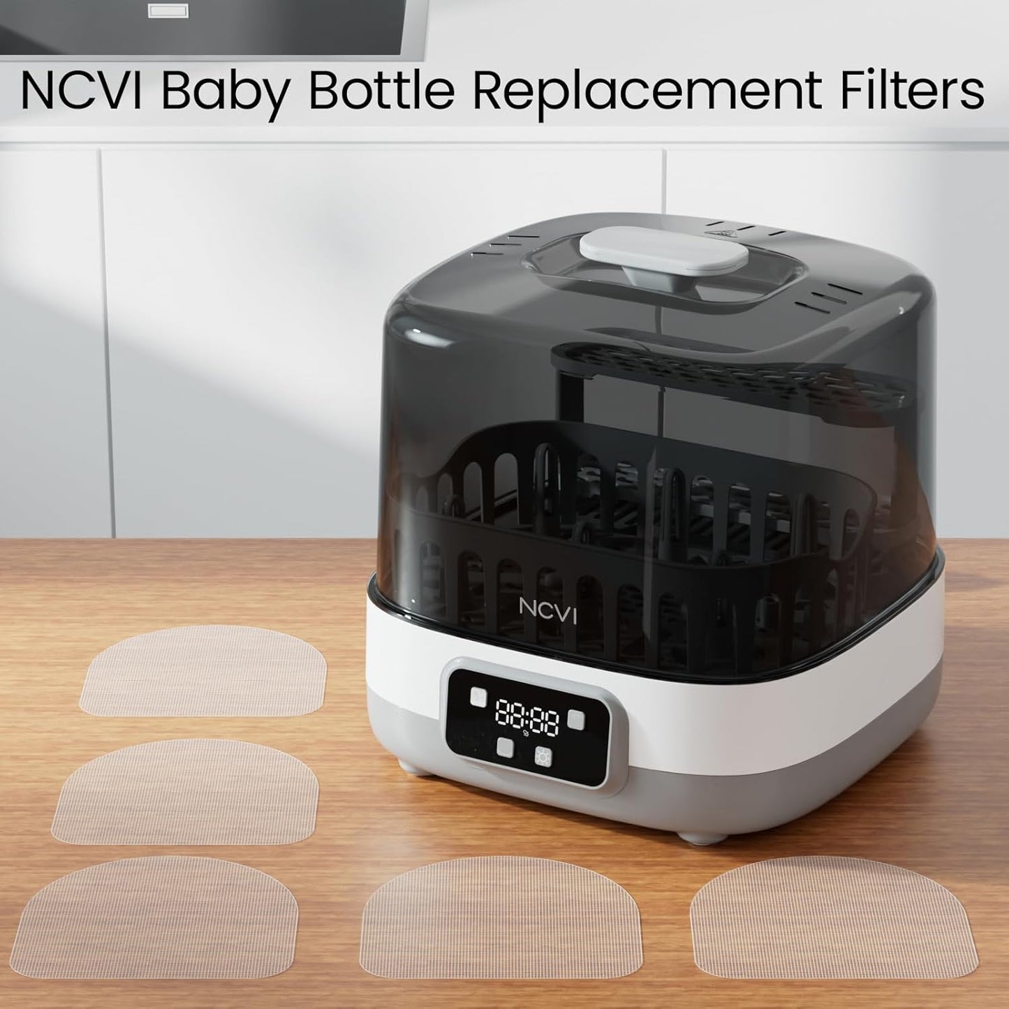 NCVI Replacement Filter Mesh for ncvi 20 Mins Fast Sterilizer and Dryer, Replace Every 3-6 Months, Set of 5