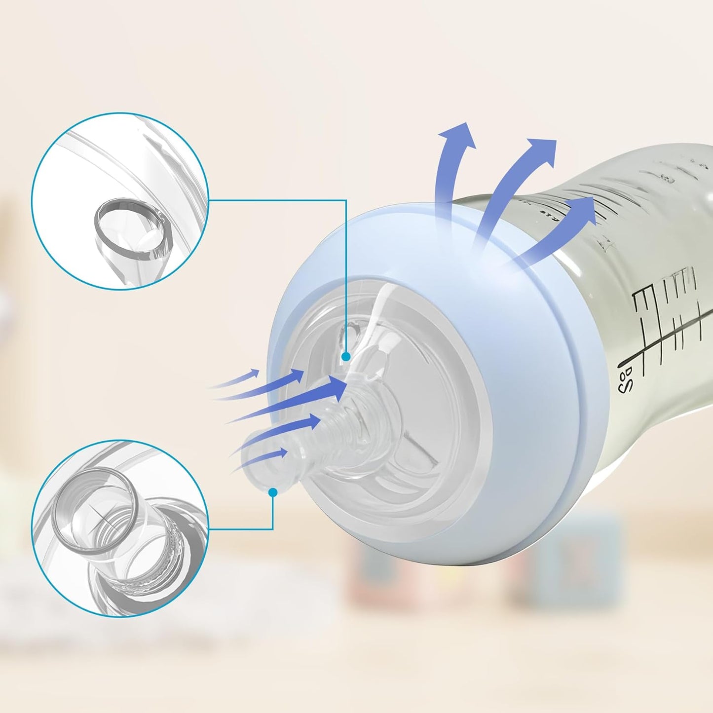 Sippy Spout Nipples for Philips Avent Baby Bottles, Natural Trainer Sippy Cup My Grippy Spout Sippy Cup and Natural Trainer Sippy Cup, Soft 100% Silicone Sippy Spout Nipples (Sippy Nipple)