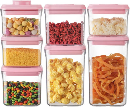 Ankou Formula Container - 1700ml Airtight Formula Dispenser One Button Handy Milk Powder Container BPA-Free Storage Containers with Scoop and Scraper Transparent 730g