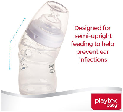 Playtex BPA Free Premium Nurser Bottles with Drop in Liners, 3 Count
