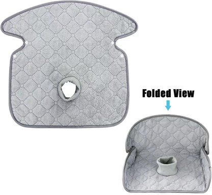 PandaEar 2 Pack Infant Car Seat Protector for Potty Training, Waterproof Piddle Pads Cover Car Seat & Stroller Protector for Babies & Toddlers, Machine Washable, Non-Slip Backing (Grey)