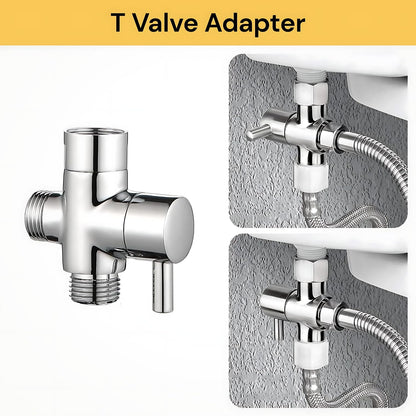Handheld Bidet Sprayer for Toilet Bathroom Premium Stainless Steel - Adjustable Water Pressure Control Baby Cloth Diaper Sprayer with Superior Complete Bidet Spray Hose Kit