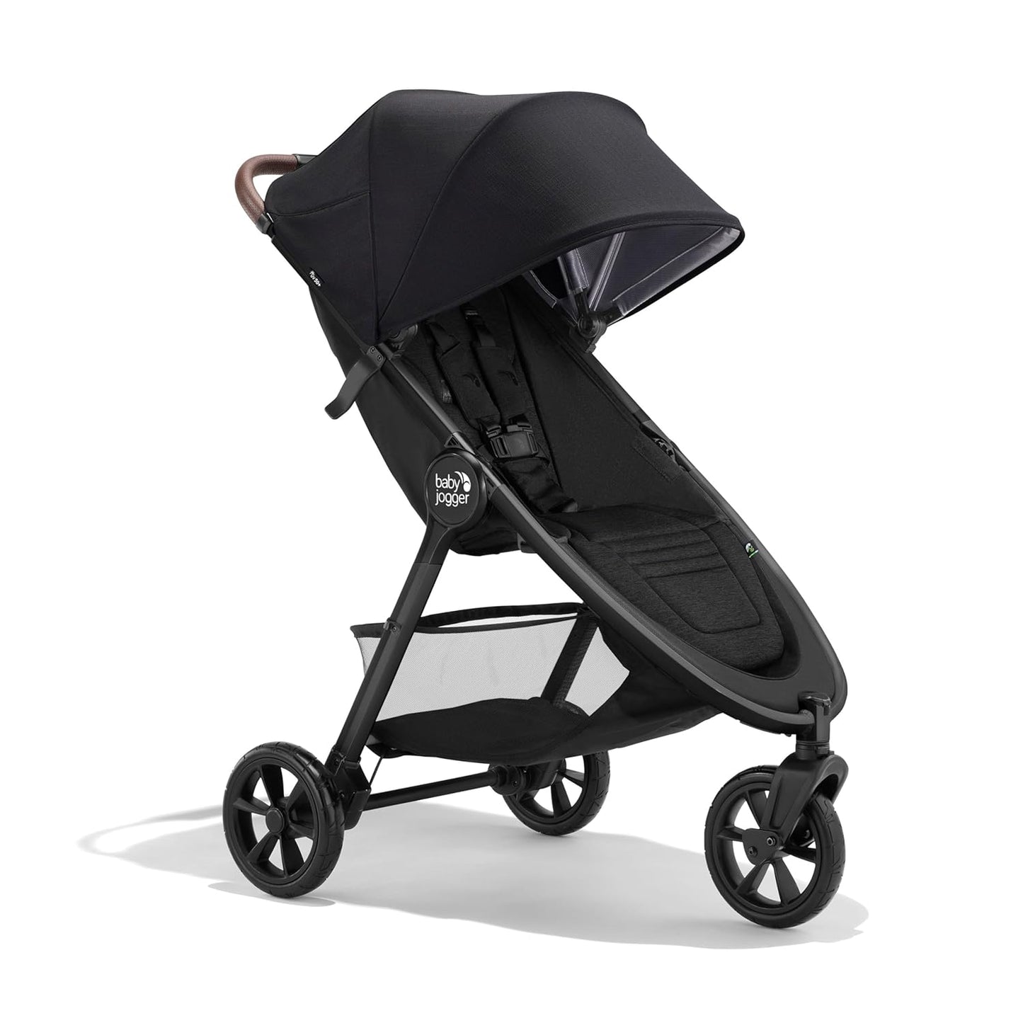 Baby Jogger City Mini GT3 All Terrain Baby Stroller with Forever Air Rubber Tires, All Wheel Suspension, Lightweight Stroller with Magnetic Buckle, No-Rethread Harness, and Foot Brake, Frosted Ivory