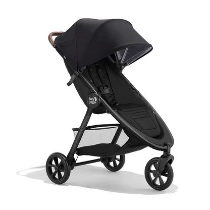 Baby Jogger City Mini GT3 All Terrain Baby Stroller with Forever Air Rubber Tires, All Wheel Suspension, Lightweight Stroller with Magnetic Buckle, No-Rethread Harness, and Foot Brake, Frosted Ivory