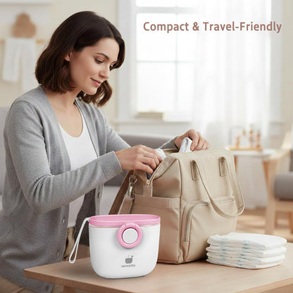 Termichy Baby Formula Dispenser, Portable Formula Dispenser Container with Scoop and Carry Handle for Travel Outdoor Activities for Baby Infant, 500ml