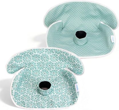 2 Pack Waterproof Baby Piddle Pads Carseat Potty Training Car Seat Protector, Waterproof Infant Car Seat Liner Cover to Prevent Pee, Leakproof and Washable (Red Flower)