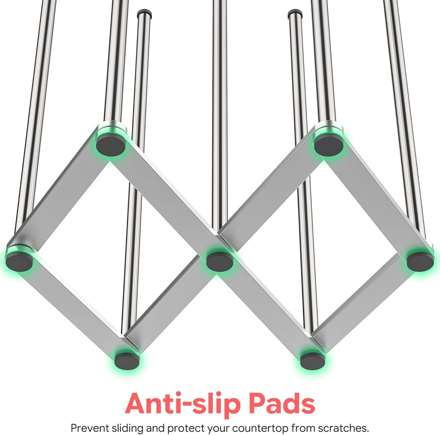 Collapsible Bottle Drying Rack, Baby Bottle Drying Rack, Foldable Cup Draining Holder, Retractable Reusable Silicone Bag Dryer with Non-Slip Bottom