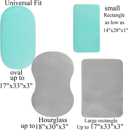 Dot Bassinet Sheet Set 2 Pack Stretch Fitted Bedside Sleeper Bassinet Sheets Sheets,Ultra Soft, for Baby Girls and Boys Light Green Dinosaur