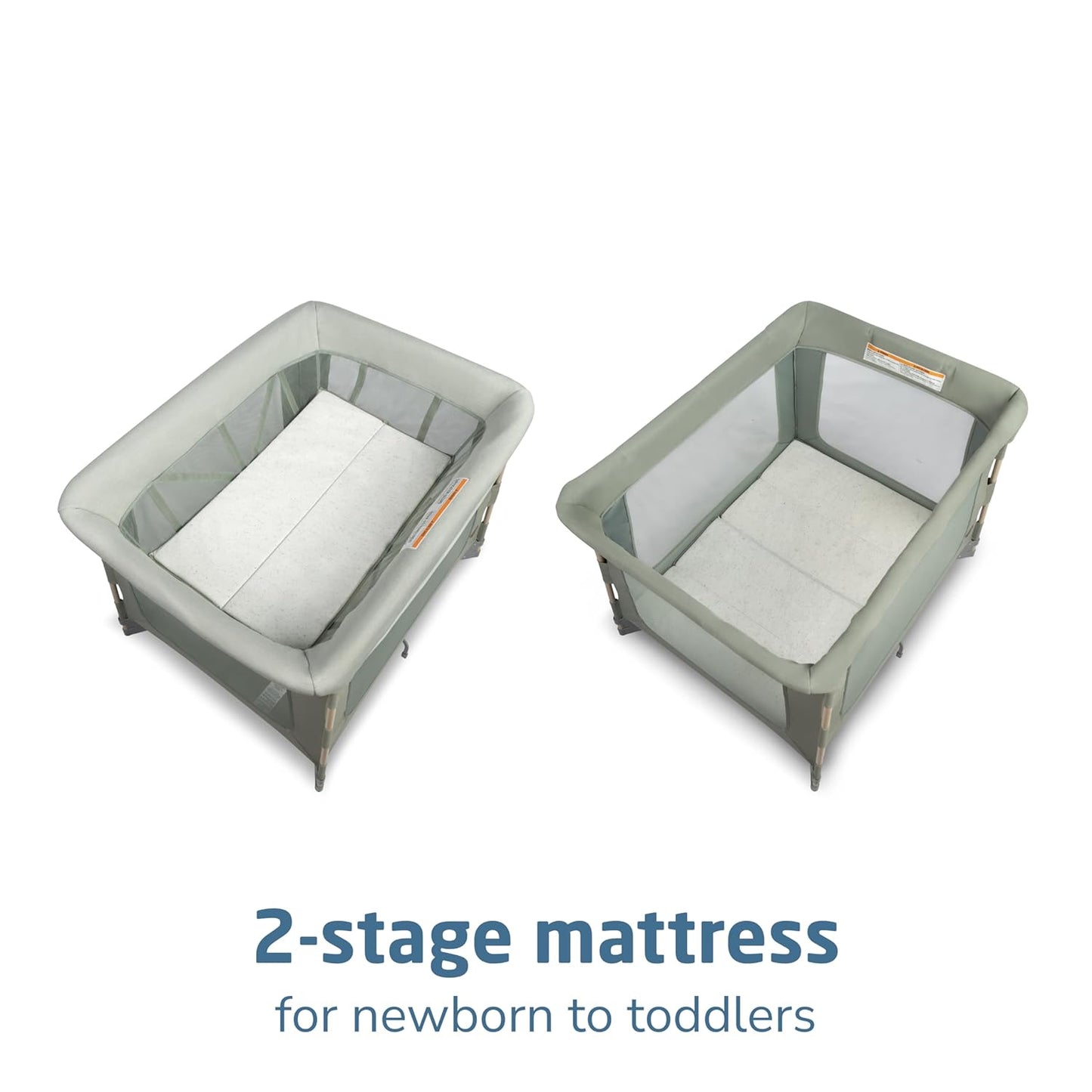 Maxi-Cosi Swift Baby Playard with Mat, Baby Playpen, Play Yard with Bassinet, Portable Playpen for Babies and Toddlers, Classic Oat