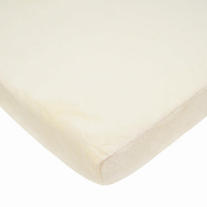 American Baby Company Heavenly Soft Chenille Fitted Pack N Play Playard Sheet 27" x 39", Warm and Cozy Chenille Pack and Play Sheet, White, for Boys and Girls, Fits Most Mini Crib Mattresses
