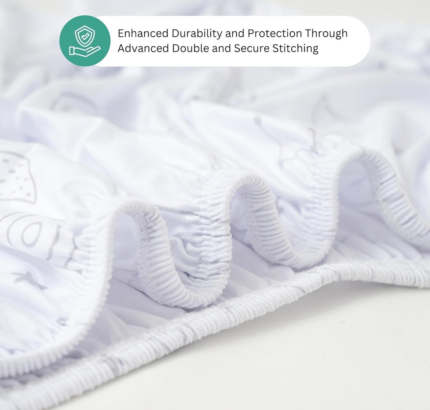 Bassinet Sheets for Papablic, CoZee, Cowiewie, Ezebaby, Nawahev Baby Bassinet Bedside Sleeper by TansyPanda, 3PC, 33x20, Ultra Soft, Breathable Snug Fit, Unisex Boys Girls, Gray White (Space Rockets)