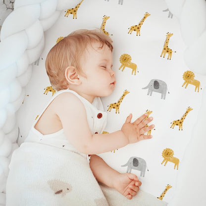 Bedside Sleeper Bassinet Fitted Sheets 20 x 33, 3 Pack Baby Delight Beside Me Dreamer,Babybond,Jimglo,koola,cowiewie,fodoss, Dream On Me Baby Square Bassinet, Pink Animal