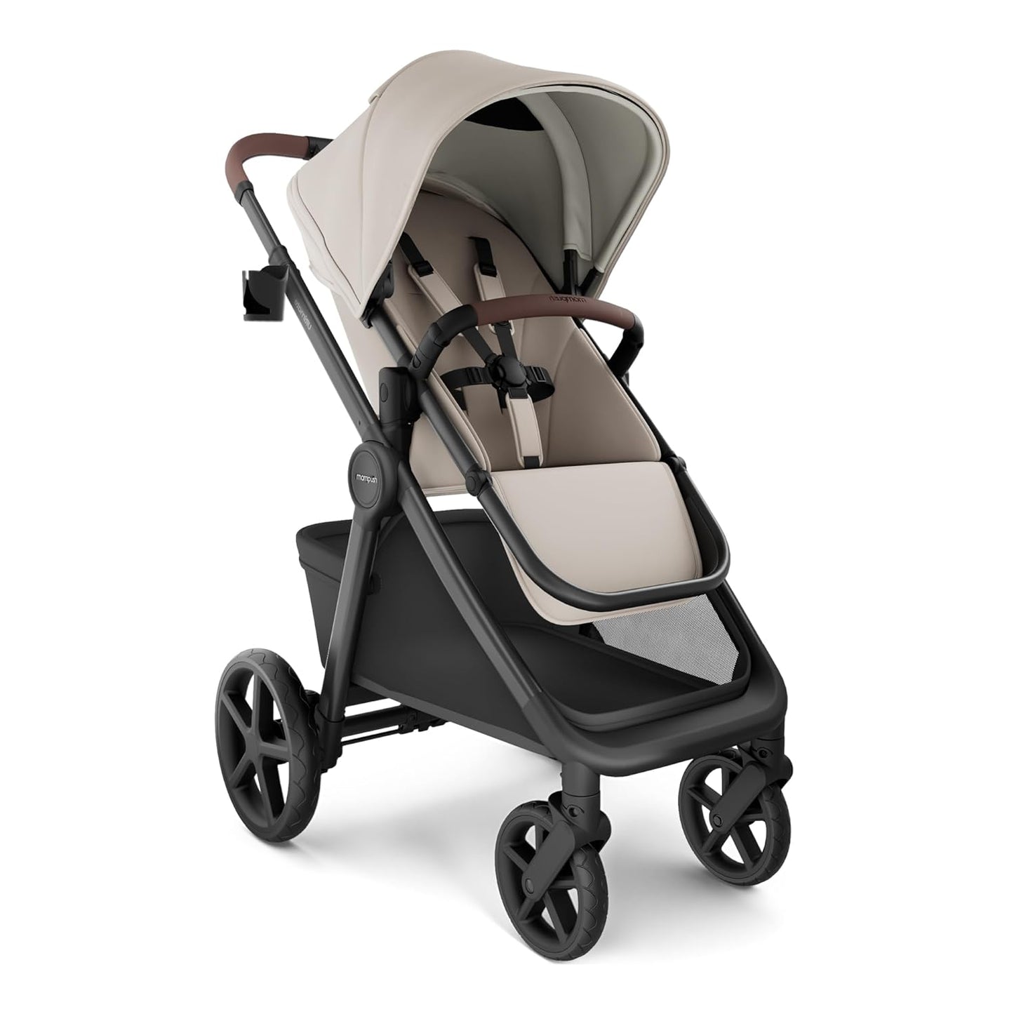 Mompush Ultimate2 Baby Stroller, Premium Convertible Full-Size Stroller for Toddler, Reversible Seat with One Hand Recline Adjustment, Car Seat Adapter Included