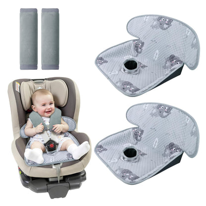 Piddle Pad Car Seat Liner, Waterproof Soft Car Seat Protector for Potty Training, Travel-Friendly Baby Toddler Carseat Cover, Machine Washable Liner for Spills, Potty Accidents (Blue, 2PC)