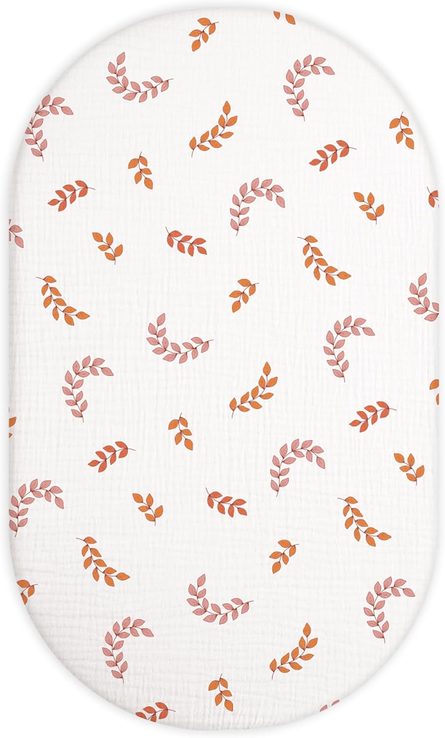 Muslin Bedside Bassinet Sheets 2 Pack, 33x20 Fitted Ultra Soft & Breathable Bedside Sleeper Sheets, Ideal for Baby Girl and Boy, Perfect for Newborns (Hopping Bunnies & Beige)