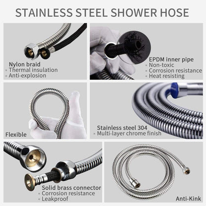 Handheld Bidet Sprayer for Toilet, IDMAX Jet Sprayer for Toilet Muslim Shower Set with 49-inch Hose and Bracket, Adjustable Bidet Attachment Water Pressure Controlfor Feminine Wash