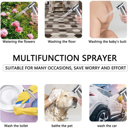 Handheld Bidet Sprayer for Toilet Handheld Sprayer Kit Toilet Sprayer Attachment for Toilet Handheld Bidet Cloth Diaper Sprayer Set Muslim Shower Toilet Sprayer