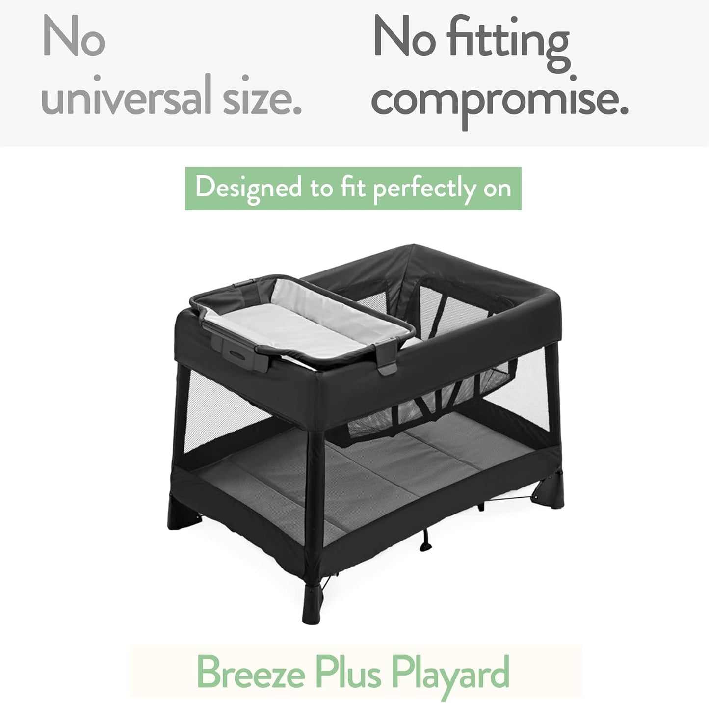 Pack and Play Sheets Fitted – Compatible with Graco Pack n Play Playard Crib and Other 27 x 39 Inch Playpen Mattress – Snuggly Soft 100% Jersey Cotton – Dusty Blue + Navy – 2 Pack