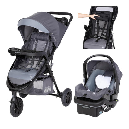 Baby Trend Sonar Cargo 3-Wheel Travel System, Desert Sage