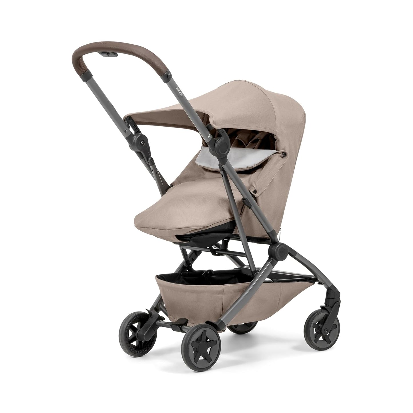 Joolz Aer2 Nest-to-Seat Accessory - Parent-Facing Compact Travel Stroller Seat for Newborn to Toddler (Up to 33 lbs) –Lightweight One-Hand Fold – Airplane Approved – Space Black (Chassis Not Included)