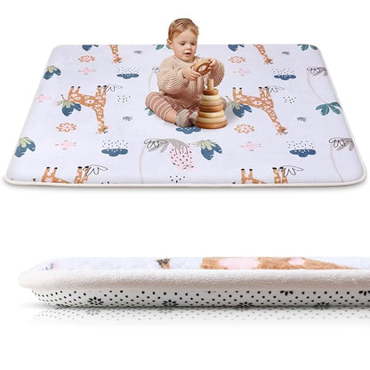 Baby Play Mat for Floor,1.2" Thick 50x50 Playpen Mat,Safe Padding Tummy Time Mats for Babies and Infants Toddlers,Cushioning Foam Mats for Kids Crawling,Non-Slip Baby Playmat,Yoga,Tatami,Nursery Rug
