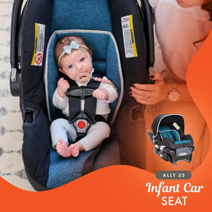 Baby Trend Tango PRO Travel System with Secure-Lift Infant Car Seat, Dash Black