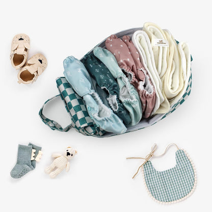 Mama Koala Waterproof Diaper Pods for Baby Items, Cloth Diapers, Swimsuits, Travel, Gym Clothes, Beach, Pump Parts, Toiletries, 2 Pack(DP-Sunset)