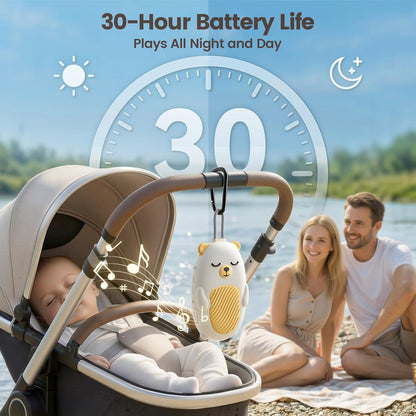 Vaydeer Baby Sound Machine for Sleep, White Noise Machine with 115 Sounds & 4 Modes, for New Moms & Newborns, Baby Sleep Soother, 54 dB Safe,Gift for Mom, Nursery Essentials