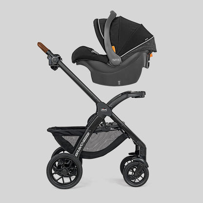 Chicco Bravo LE ClearTex Full-Size Stroller for Babies and Toddlers, UPF-Rated Canopy, GREENGUARD Gold Certified, Lightweight, One-Hand Compact Fold, Pewter/Grey