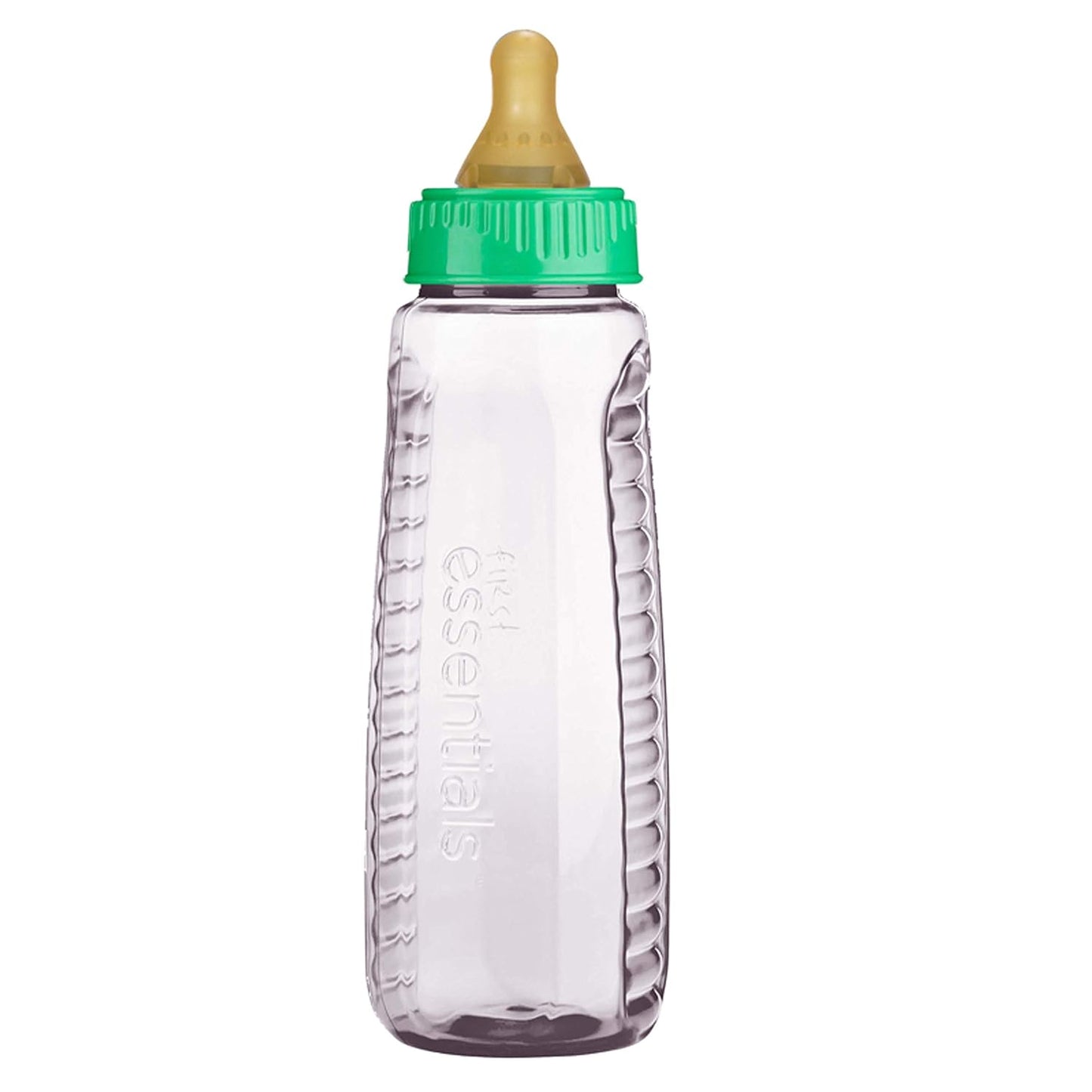Gerber First Essential Clear View Plastic Nurser With Latex Nipple, BPA Free, Colors may vary, 3 Pack
