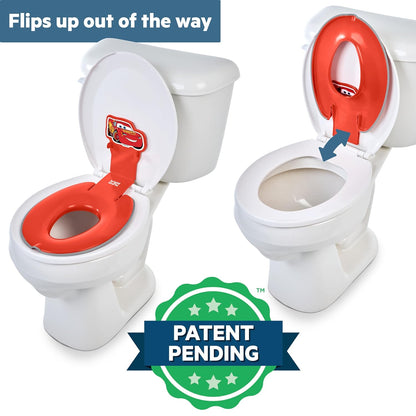 Bright Starts Disney Baby Minnie Mouse Flip & Sit Potty Training Seat, Attaches to Toilet Securely, Space Saving Design Fits Most Toilets