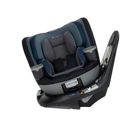 Safety 1st Turn and Go 360 ST Rotating All-in-One Convertible Car Seat, SafetySwivel Technology, SecureTech Installation, 3-in-1 Rear-Facing, Forward-Facing, Booster, 5-100 lbs, Siberian Caviar