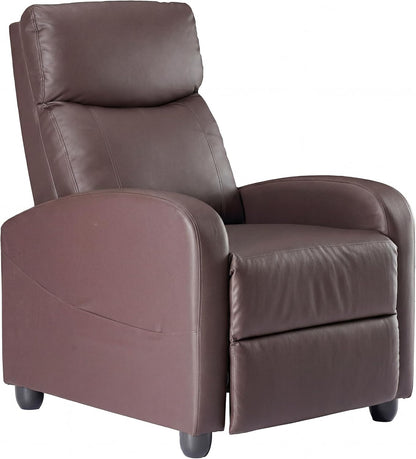 Sweetcrispy Recliner Chair, 360 Swivel Rocker Chair for Adults, Glider Rocker Recliners, Nursery Chairs for Living Room, High Back, Upholstered Deep Seat, Classical Brown