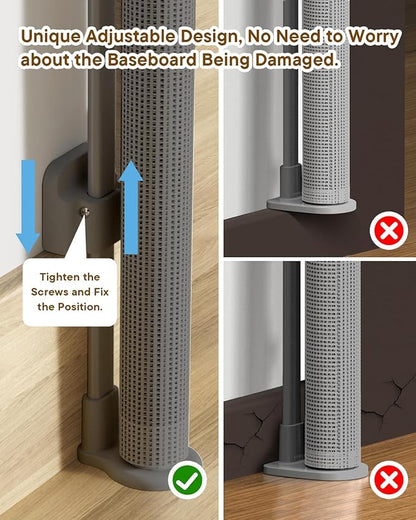 Retractable Baby Gate for Stairs – 34" Height, Expands up to 71" Width, Safety Gate for Infants, Toddlers, Dogs & Pets, Easy Install, Gray Puppy Gate for Indoor & Outdoor Use, Gray