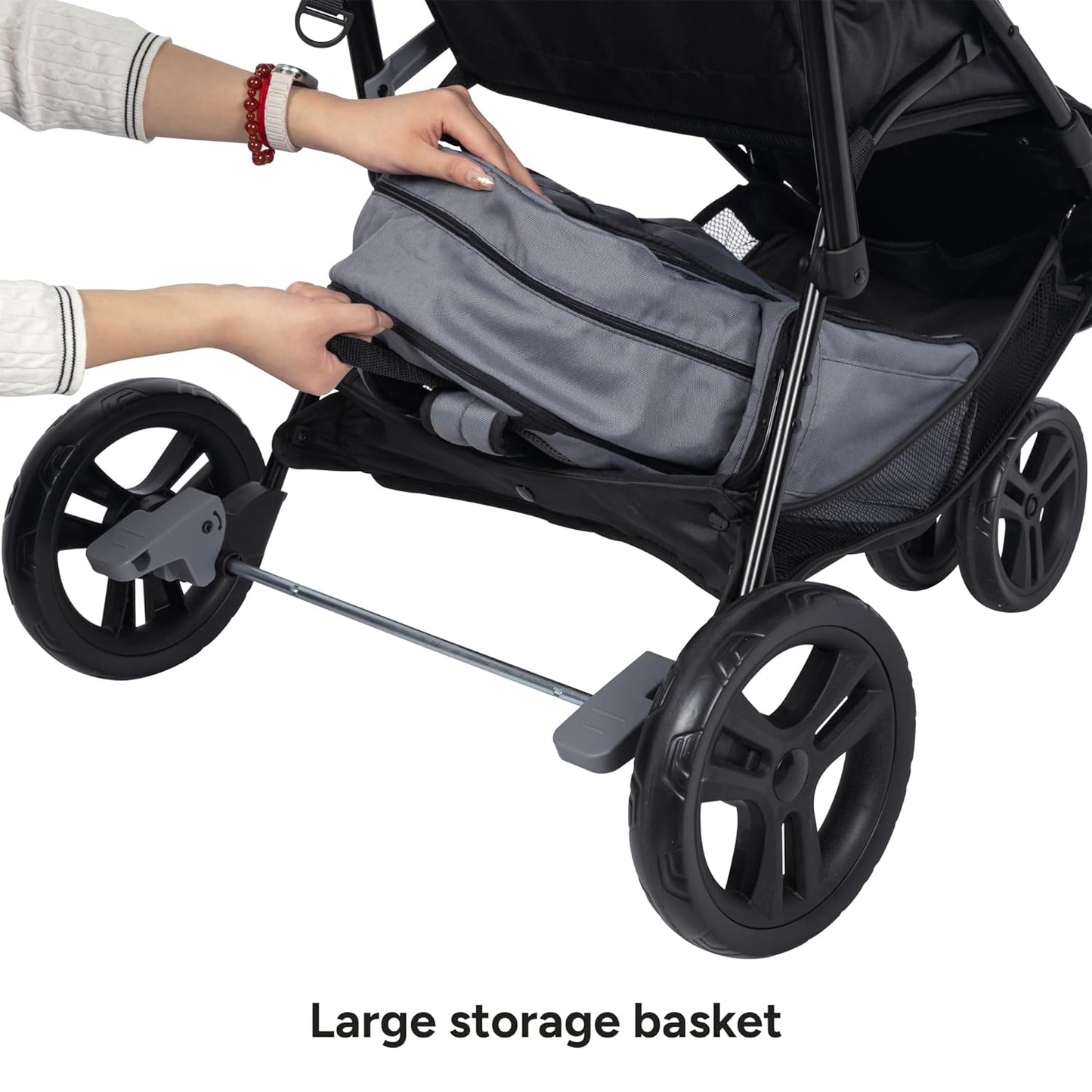 Baby Trend Venture 3-Wheel Stroller Travel System, Stellar Grey
