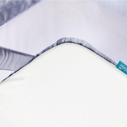 Bassinet Sheets Fit for Simmons Kids By The Bed City Sleeper Bassinet(Twins), Moses Basket and Hospital Bassinet, 100% Cotton, 2 Pack, Gray and White Print - Colors A
