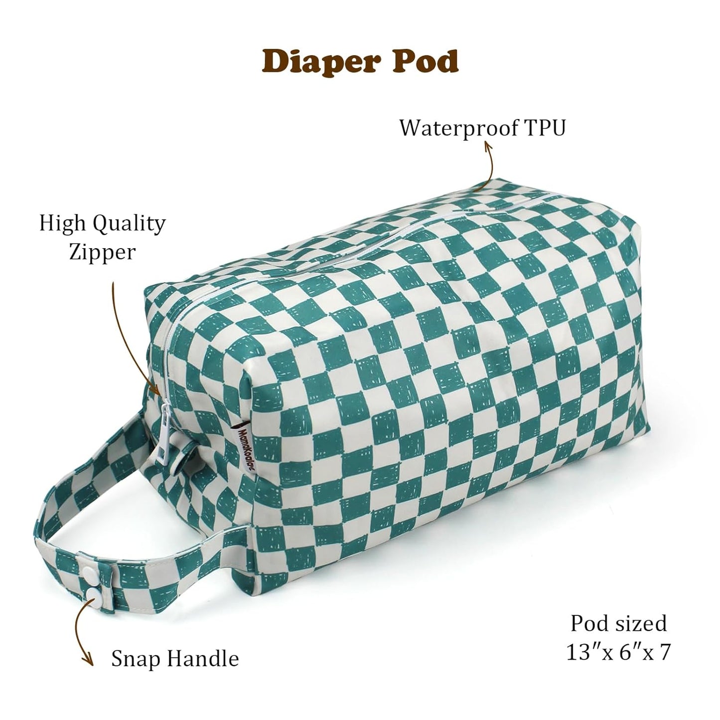 Mama Koala Waterproof Diaper Pods for Baby Items, Cloth Diapers, Swimsuits, Travel, Gym Clothes, Beach, Pump Parts, Toiletries, 2 Pack(DP-Sunset)