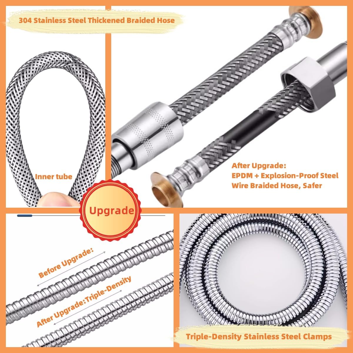 Bidet Toilet Spray Set with Shower Diverter Valve-Handheld Bidet Attachment for Toilet Sprayer Kit-Bathroom Hand Held Muslim Shower for Self Cleaning-Baby Cloth Diaper Sprayer Set